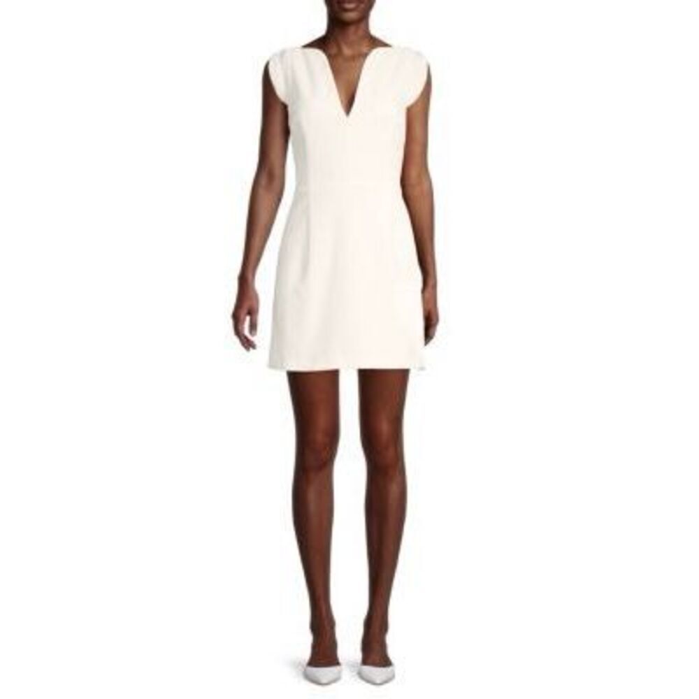 French Connection White Sheath Dress Size 12 (Us) / Uk 16 New With Tags
